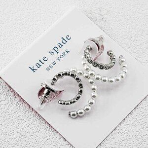 Kate Spade Pearl Hoop Earrings